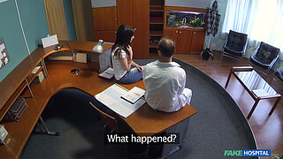 Fake Hospital - 18 year old VIRGIN has sex for 1st time with her doctor