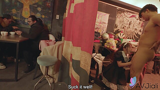 Horny Caffe Maid Wen Ruixin Controlled By A Client