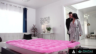 NURU MASSAGE - EXTRA Special Massage By Gorgeous Busty Babe Danae Mari To Her Husband