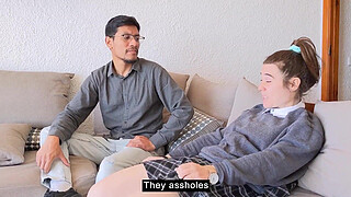 Stepfather shows his innocent stepdaughter penetration