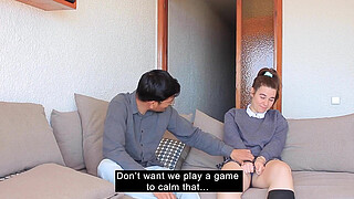 Stepfather shows his innocent stepdaughter penetration