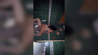 DELICIOUS QUICKIE IN THE BATHROOM WITH MY SINGLE SISTER-IN-LAW