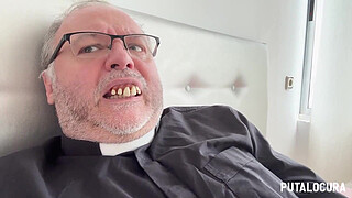 PutaLocura - Spanish slut Krystal Genner is punished and receives a creampie from Father Damian