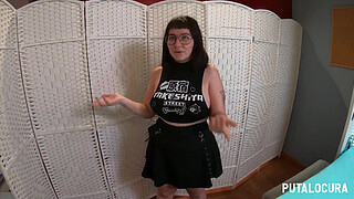 PutaLocura - Huge cock cums in the pussy of the busty chubby Spanish girl Meraki