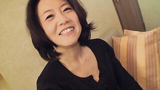 Asian brunette Junko Sakashita got so excited by a guy that she showed her boobs on the street