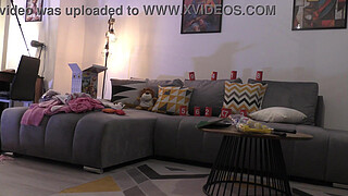 Fake fashion shooting turns into an amateur porno casting and a countdown handjob cum challenge contest for horny skinny small tits hot and sexy long legs amateur babes