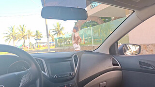 risky handjob on the street for hottie on the street and I asked for directions!