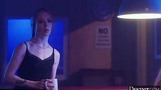 An old-fashioned milkshake date gets a twenty-first century sexual charge when a couple decides to play in public.