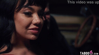 Cuckold in public with a random guy while sucking off her husband