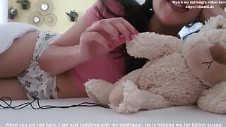 Stepdaughter confesses masturbation Teddy bear facesitting Daddy ROLEPLAY GERMAN
