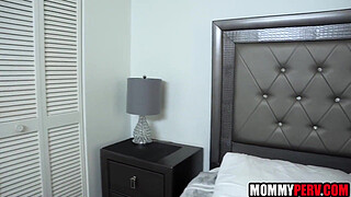 Step mom taking care of brokenhearted step son