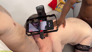 ugly chubby big belly 79 years old mature enjoys her first extreme rough interracial double penetration with two massive creampies on the end