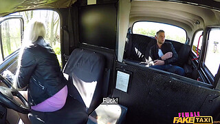 Female Fake Taxi Beautiful blode bombshell fucked by a big meat stick