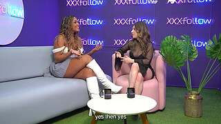 LATINA MILF Carla Morelli has HARD SEX with Maxx Betancur and almost gets out of control with interviewer Dani Ortiz - XXXfollow session #9