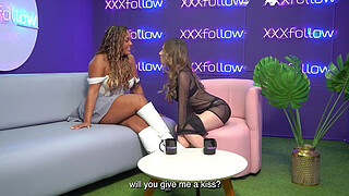 LATINA MILF Carla Morelli has HARD SEX with Maxx Betancur and almost gets out of control with interviewer Dani Ortiz - XXXfollow session #9