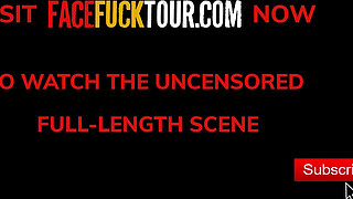 Blonde Cum Slut Lisi Kitty Slurps On Big White Cock & Gets Sticky Facial