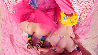 Threesome and double anal