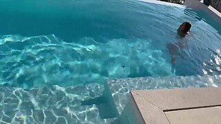 Gorgeous Monika Fox Swims Naked In Pool In Beautiful Place (Free)