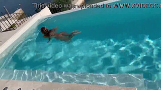 Gorgeous Monika Fox Swims Naked In Pool In Beautiful Place (Free)