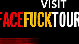 Hot Columbian Slut Deepthroat Face Fucked By American Big Cock