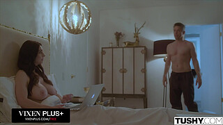 TUSHY Dominating Wife Watches As Her Husband Fucks Teen In The Ass