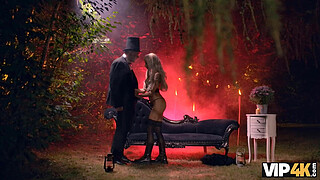 VIP4K. Blonde Witch Veronica Leal had ritual anal fuck and performed the deepest throat