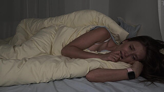 snuck into his stepsister's room.