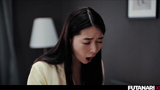 Big Tits Asian Wakes Up With Huge Cock And Fucks Her Partner