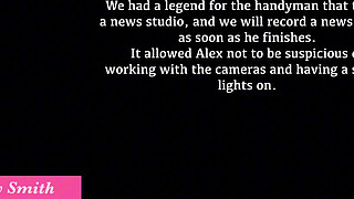 I invited the Handyman to watch how I'm masturbating