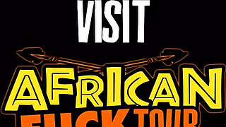 AFRICAN FUCK TOUR - Black Massage Therapy Threesome For Big White Dick