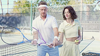 Tennis Babe Takes Break From Tennis Lessons To Ride A Big Cock