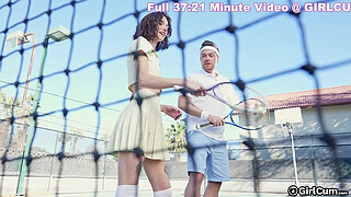 Tennis Babe Takes Break From Tennis Lessons To Ride A Big Cock