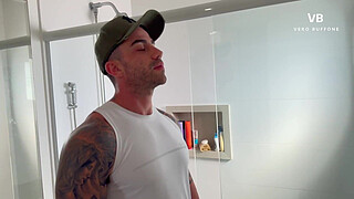 I surprised my step son's friend masturbating with my panties