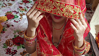 Desi married bhabhi karwa chauth Puja with Dever clear Hindi audio