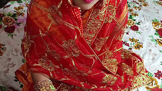 Desi married bhabhi karwa chauth Puja with Dever clear Hindi audio