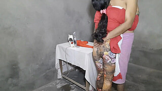 Indian most beautiful milf maid tight Ass fucked by Owner real Hindi audio sex video