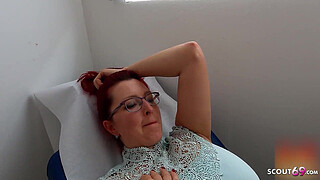 Curvy German Mature Mom seduce Young Doctor to Fuck her Anal at Gyno Exam