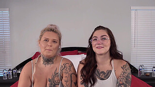 Raw casting Desperate Amateurs Mila Barbie Iris C Stylex getting their pussies stretched out