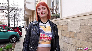 GERMAN SCOUT - Skinny Crazy Redhead Teen Dolly Dyson get Rough Fucked at Model Job