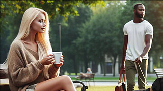 Cheating White Woman Meets Black Man at the Park Audio Story BBC