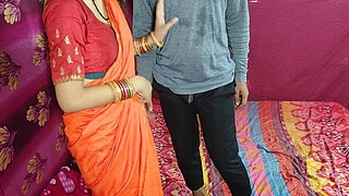 Cute Saree Bhabhi Gets Naughty With Her Devar For Rough Hard Anal Sex After Ice Massage