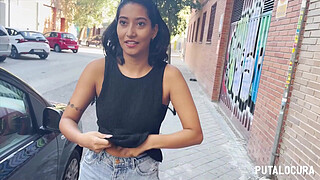 PutaLocura - Colombian big ass PrisAngel is caught by Torbe and rides his cock