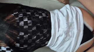 Showed the maid who's boss. I lifted her short skirt and fucked