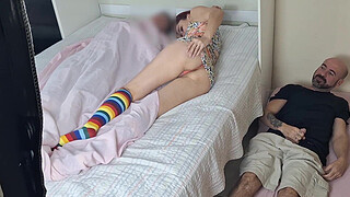 We had to share a room with my boyfriend's stepfather!