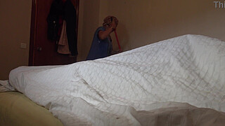 A Muslim maid is disturbed when a French guest shows his big black cock