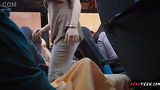 Sneaky Sex on the Public Bus - PervTeen