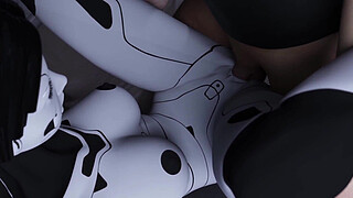 Projekt Passion Hardcore Fingering and Big Cock Fucking Busty AI Sex Robot Girl with Huge Cumshot