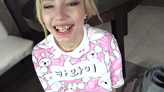 Tiny 19yo Tea Mint VS Monster Cock by Leo Casanova