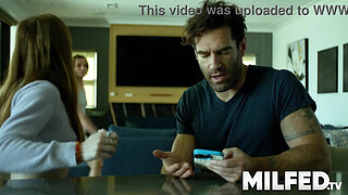 Step Mom Caught Masturbating in the Kitchen by her Step Daughter