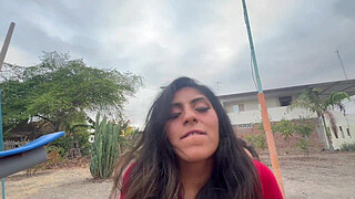 And if they discover us? , fun sex in a public park with my fucking whore girlfriend and a horny stranger